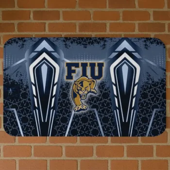FIU Panthers Graphic Stripes Blue Doormat