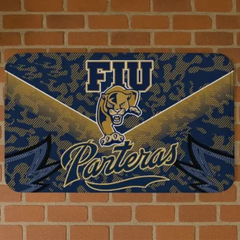 FIU Panthers Layered Lines Blue Doormat