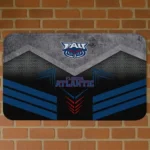 Florida Atlantic Owls Chevron Points Blue Black Doormat