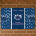 Florida Atlantic Owls Chevron Stack Blue Doormat