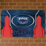 Florida Atlantic Owls Hexagon Oval Blue Doormat