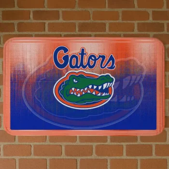 Florida Gators Pixel Blur Blue Doormat