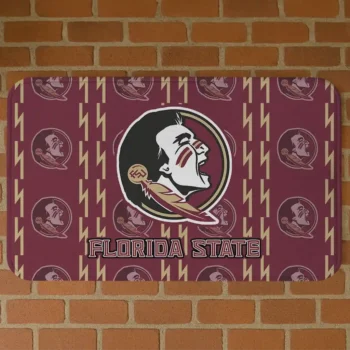 Florida State Seminoles Bolt Row Garnet Doormat