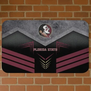 Florida State Seminoles Chevron Points Garnet Black Doormat