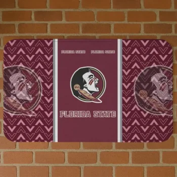 Florida State Seminoles Chevron Stack Garnet Doormat