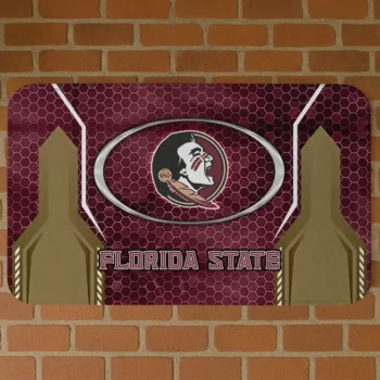 Florida State Seminoles Hexagon Oval Garnet Doormat
