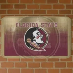 Florida State Seminoles Pixel Blur Garnet Doormat