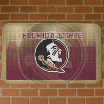 Florida State Seminoles Pixel Blur Garnet Doormat