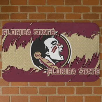 Florida State Seminoles Plate Rip Garnet Doormat