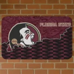 Florida State Seminoles Tribal Detailing Garnet Black Doormat