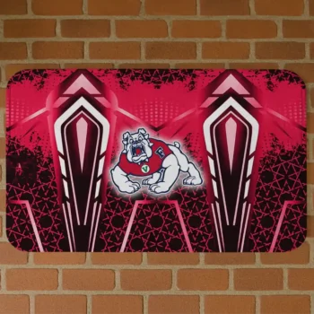 Fresno State Bulldogs Graphic Stripes Red Doormat