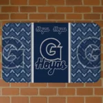 Georgetown Hoyas Chevron Stack Blue Doormat