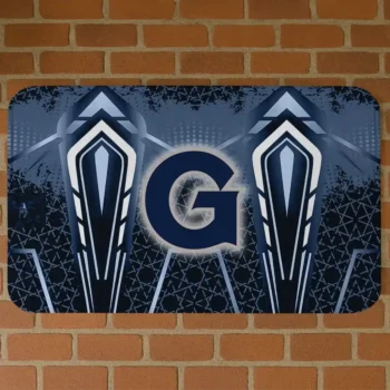Georgetown Hoyas Graphic Stripes Blue Doormat