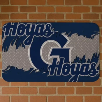 Georgetown Hoyas Plate Rip Blue Doormat
