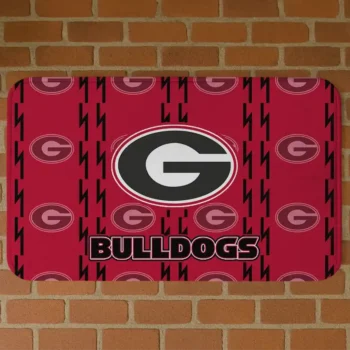 Georgia Bulldogs Bolt Row Red Doormat
