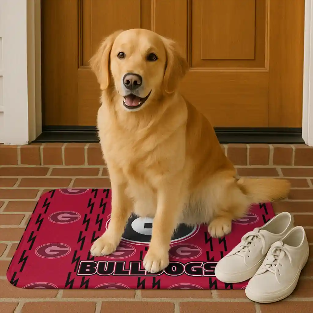 georgia-bulldogs-bolt-row-red-doormat-high-quality.webp