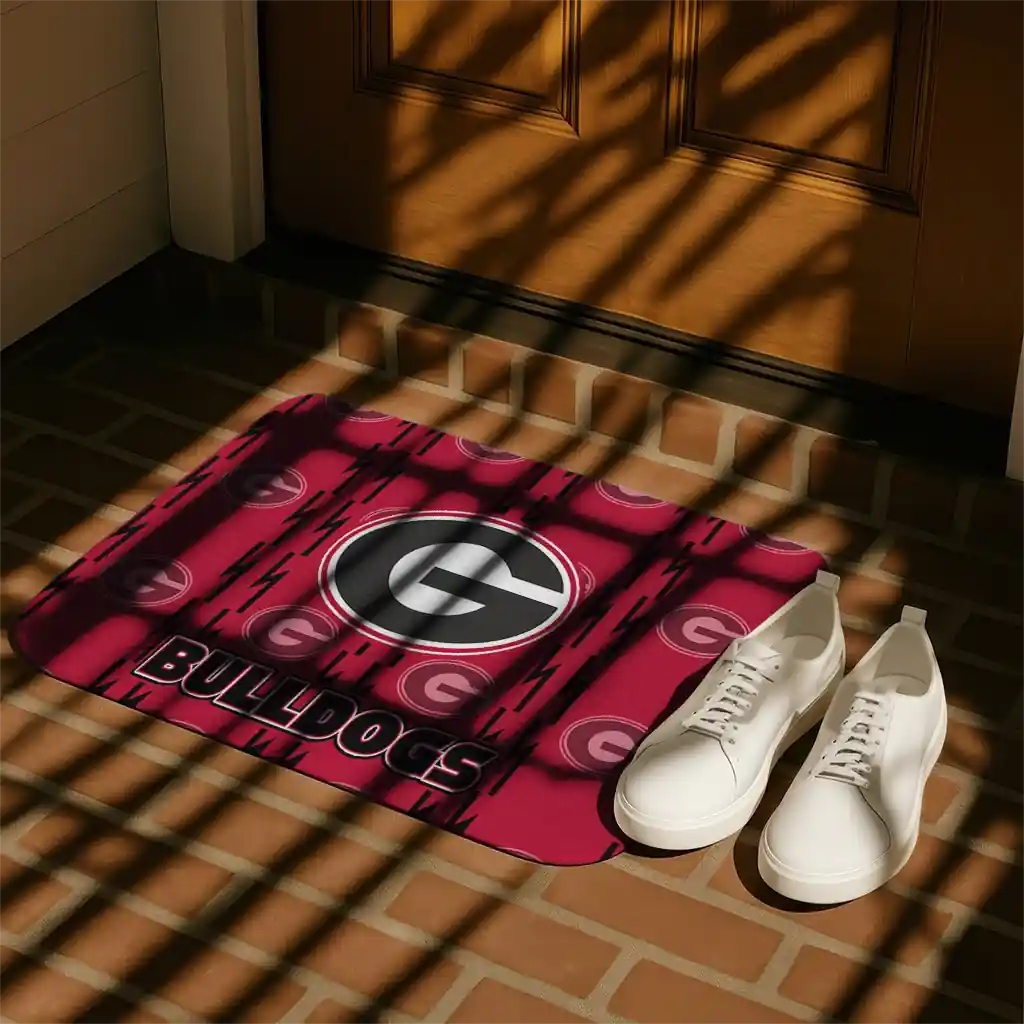 georgia-bulldogs-bolt-row-red-doormat-trendy.webp
