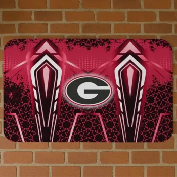 Georgia Bulldogs Graphic Stripes Red Doormat
