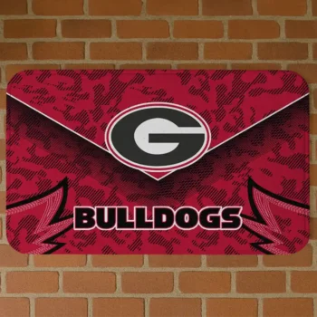 Georgia Bulldogs Layered Lines Red Doormat