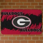 georgia-bulldogs-plate-rip-red-doormat-best-selling.webp