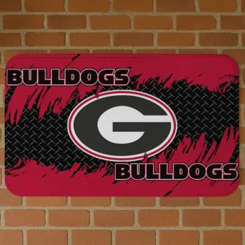 Georgia Bulldogs Plate Rip Red Doormat