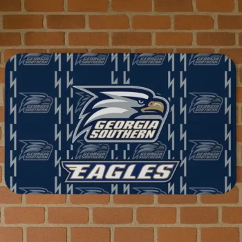 Georgia Southern Eagles Bolt Row Blue Doormat