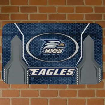 Georgia Southern Eagles Hexagon Oval Blue Doormat