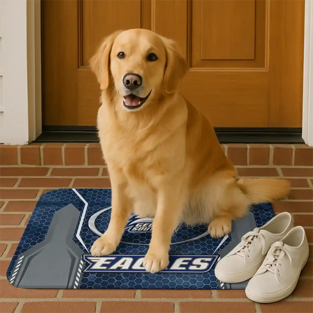 georgia-southern-eagles-hexagon-oval-blue-doormat-high-quality.webp
