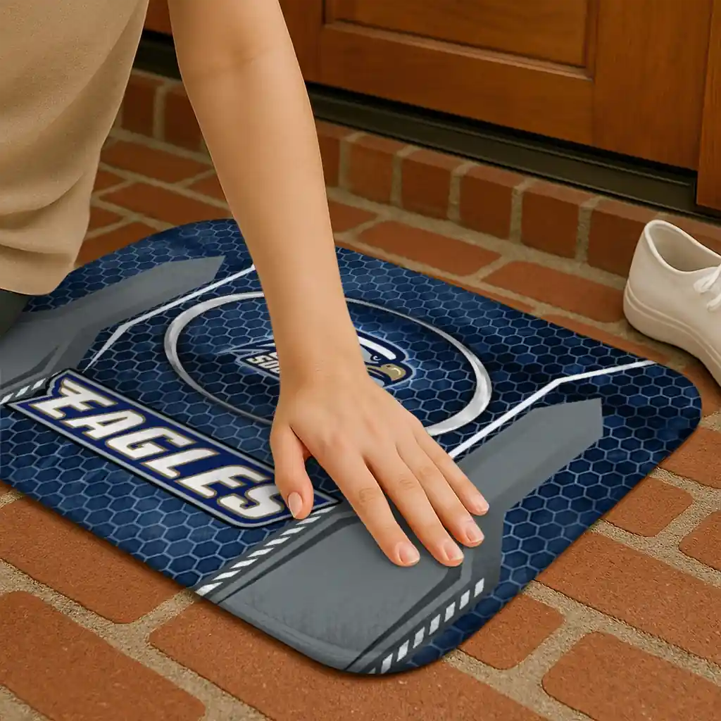 georgia-southern-eagles-hexagon-oval-blue-doormat-premium-grade.webp