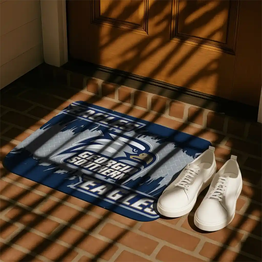 georgia-southern-eagles-plate-rip-blue-doormat-trendy.webp