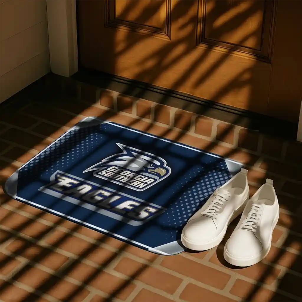georgia-southern-eagles-silver-halftone-blue-doormat-trendy.webp