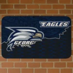 Georgia Southern Eagles Tribal Detailing Blue Black Doormat
