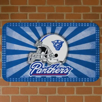 Georgia State Panthers Helmet Centerpiece Blue Doormat