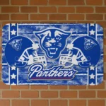 Georgia State Panthers Helmet Illustration Blue Doormat