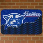 Georgia State Panthers Tribal Detailing Blue Black Doormat