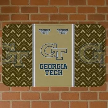 Georgia Tech Yellow Jackets Chevron Stack Gold Doormat