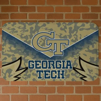 Georgia Tech Yellow Jackets Layered Lines Gold Doormat