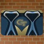 Georgia Tech Yellow Jackets Torso Pattern Doormat