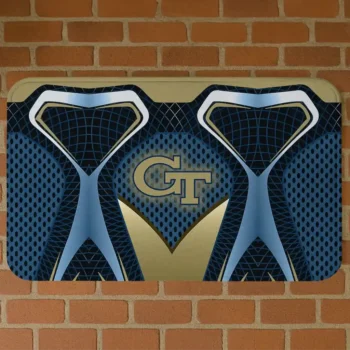 Georgia Tech Yellow Jackets Torso Pattern Doormat