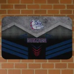 Gonzaga Bulldogs Chevron Points Blue Black Doormat