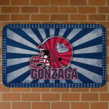 Gonzaga Bulldogs Helmet Centerpiece Blue Doormat