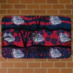 Gonzaga Bulldogs Palm Silhouette Blue Black Doormat