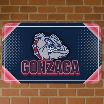 Gonzaga Bulldogs Silver Halftone Blue Doormat
