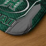 hawaii-rainbow-warriors-hexagon-oval-green-doormat-best-selling.webp