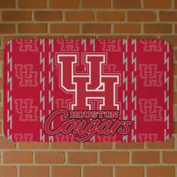 Houston Cougars Bolt Row Red Doormat