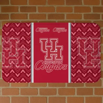Houston Cougars Chevron Stack Red Doormat