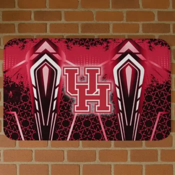 Houston Cougars Graphic Stripes Red Doormat
