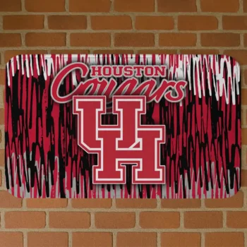 Houston Cougars Vertical Flow Red Doormat