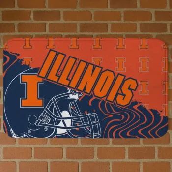 Illinois Fighting Illini Football Pride Blue Doormat
