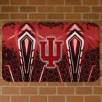 Indiana Hoosiers Graphic Stripes Red Doormat